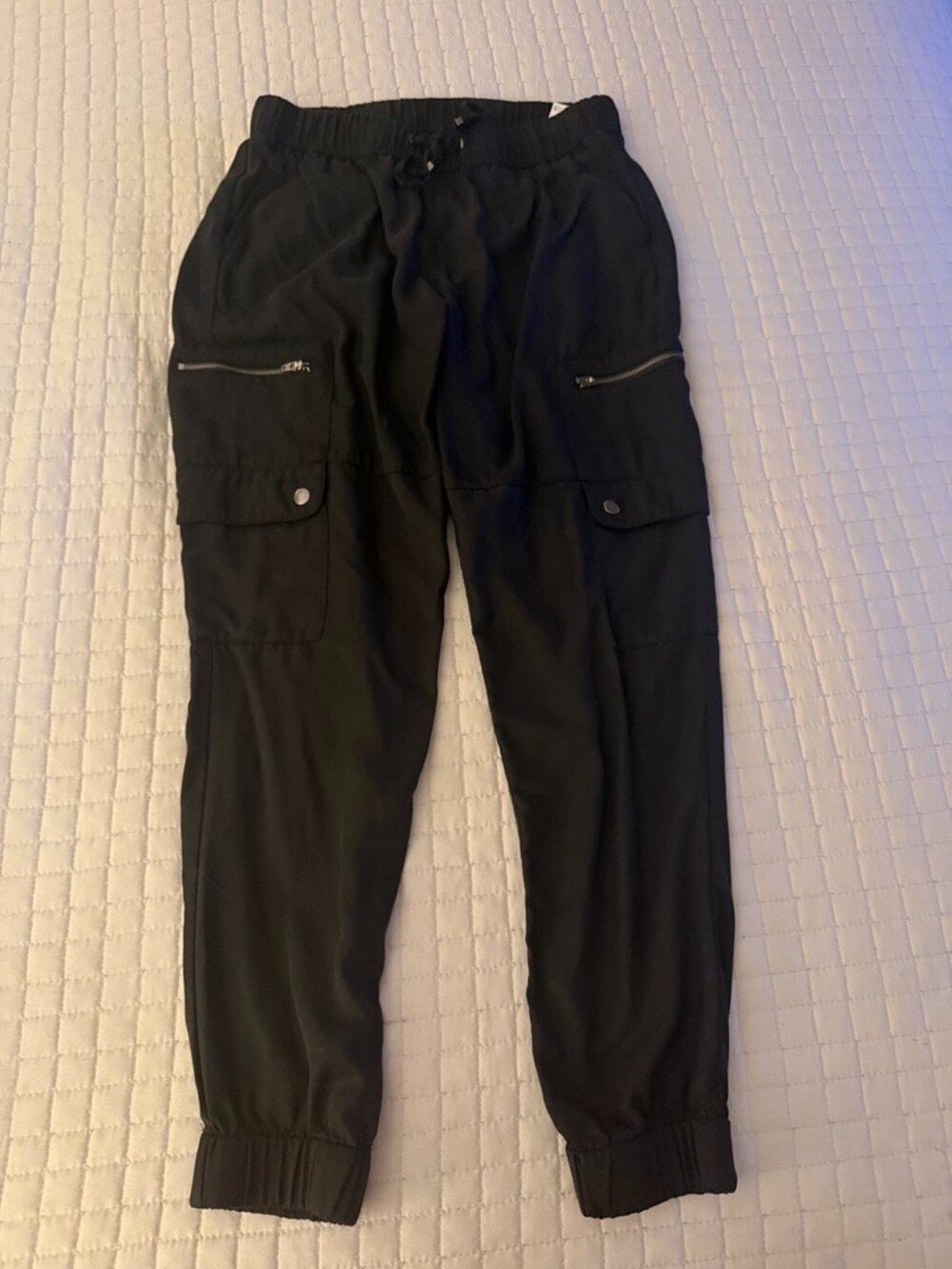 Banana Republic Black Cargo Jogger Pants Women's S